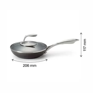 20 CM Tupperware Black Series Fry Pan With Lid (1 Pc)