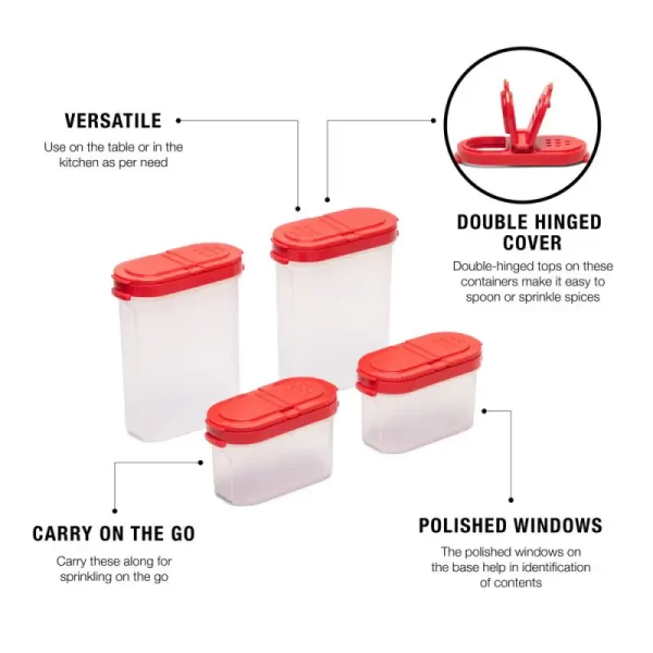 Modular Spice Shaker Small Containers (4 pcs)