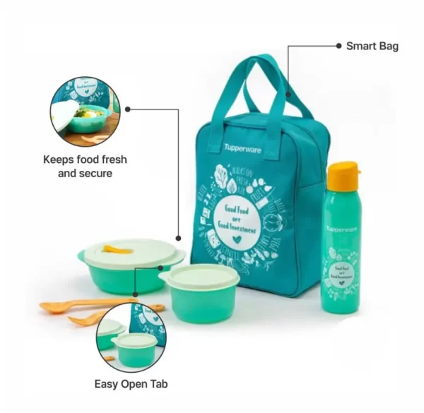 Tupperware Go Green Lunch Set