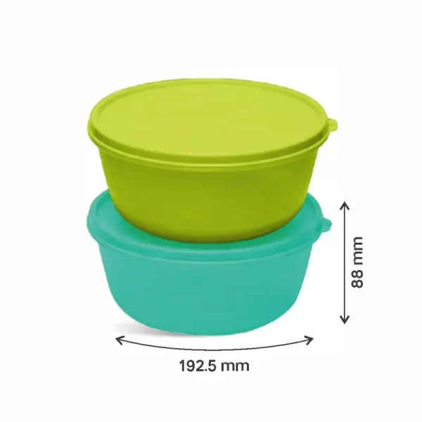 1.5 Ltr Tupperware SS Bowl (Set of 2)