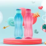 Tupperware Aquasafe Fliptop Water Bottle 1 Ltr (Set of 2)