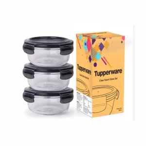 280 ml Tupperware Clear Stack Glass (Set of 3)