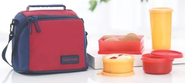 Tupperware Premier Lunch (Including Bag), Two Bowls, One Tumbler and One Square Box