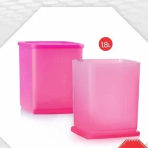 1.8 Ltr Tupperware Plastic Square Fruits Vegetables Storer Refrigerator Container Cubix (1 Pc)