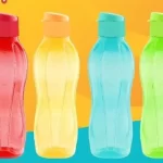 750 ml Tupperware Slim Water Bottle with Warranty - Peach