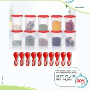 MM Round #2 (Set of 10) + With Baby Spoon (10 pcs)