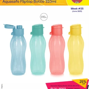 Aquasafe Fliptop Bottle 310ml (Set of 4)