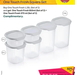 One Touch Fresh Square Set (Set of 6)