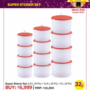 Super Storer Set 2.4L (4pc) + 3.4L (4pc) + 5L (4pc)