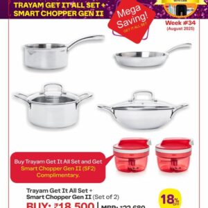Trayam Get It All Set + Smart Chopper Gen II (Set of 2)