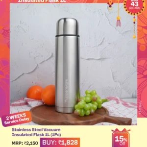 Stainless Steel Vacuum Insulated Flask 1L (1Pc)