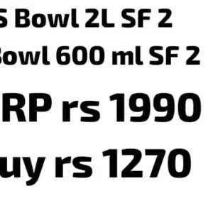 SS Bowl 2L (SF2) + 600ml (SF2)